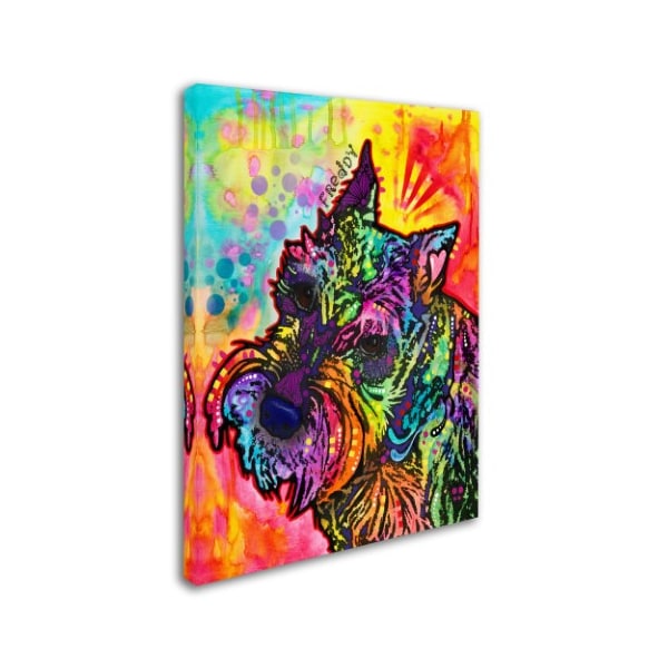 Dean Russo 'Freddy The Schnauzer' Canvas Art,35x47